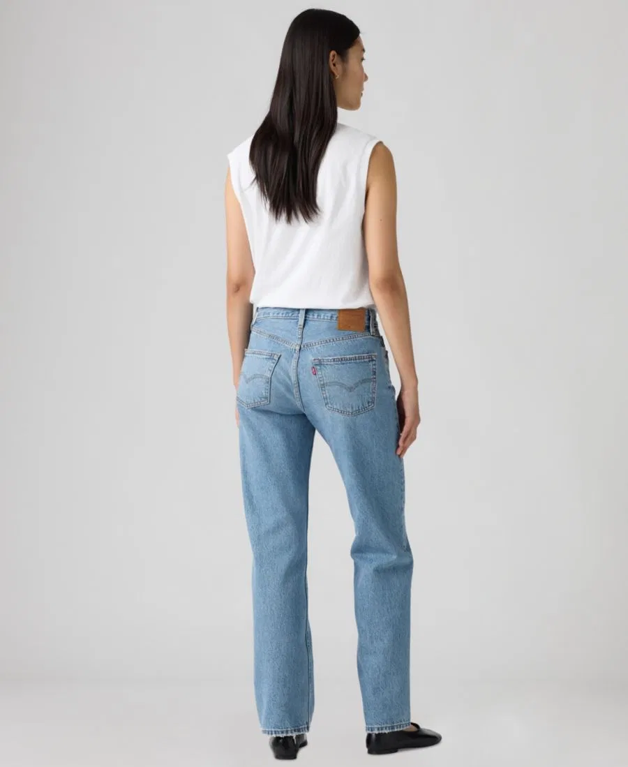 Джинсы прямого кроя с высокой посадкой 501 90's Mid-Rise Straight-Fit Jeans Levi's, In Love With You — фото 2