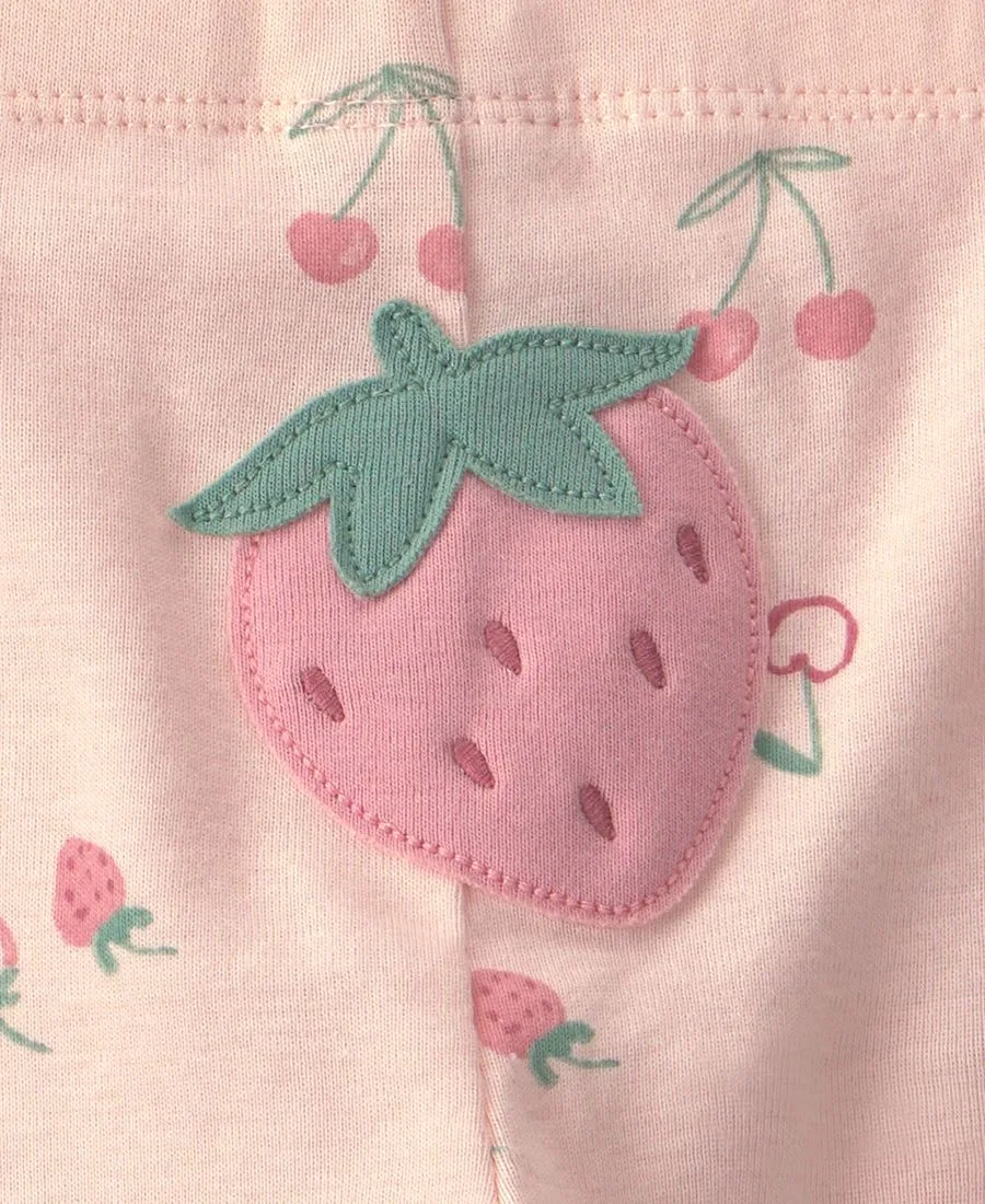 Комплект боди и штанов с принтом клубники Strawberry Print Carter's, Pink — фото 4