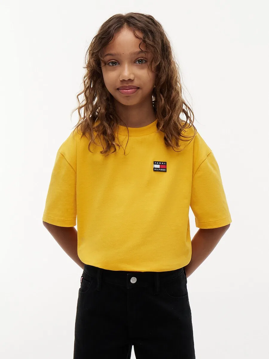 Футболка TOMMY HILFIGER 'Essential' в цвете Curry — фото 2