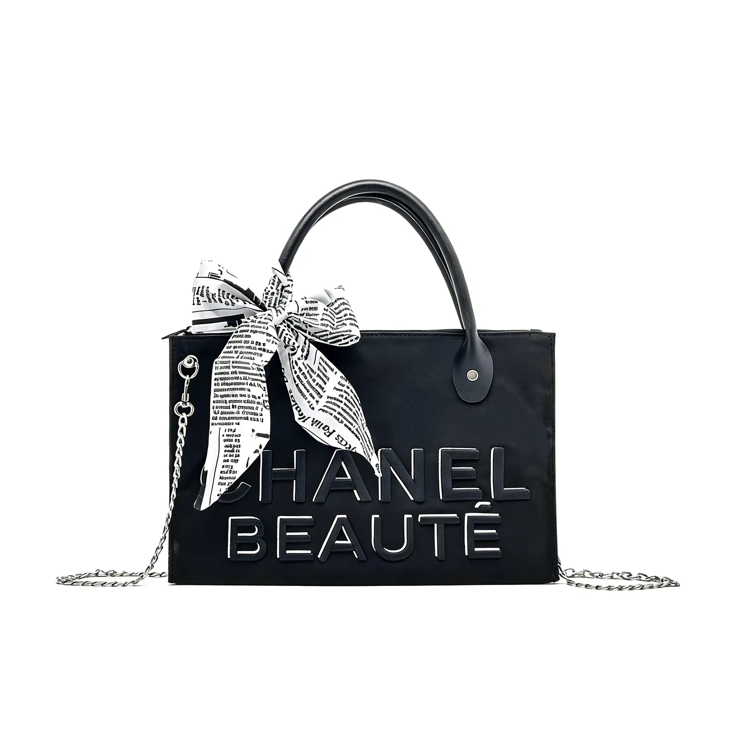 Женская косметичка-органайзер с вышивкой New Dream Paris, CHANEL, Черный — фото 2