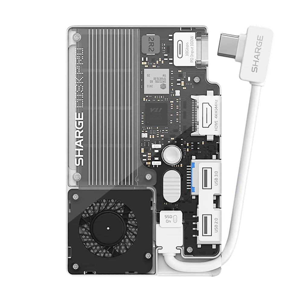 Внешний портативный SSD накопитель Sharge Flash Drive Pro, 2 ТБ, белый ...