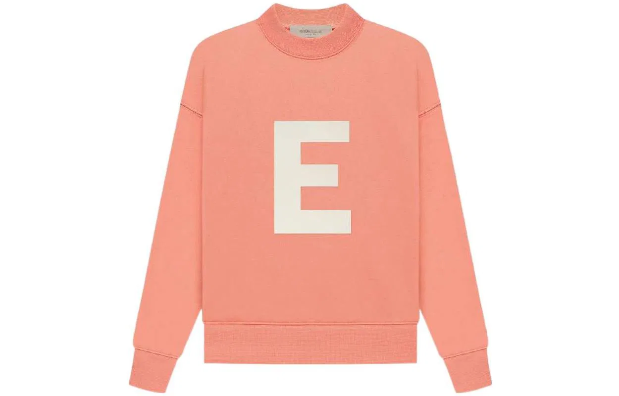 Детский свитшот с круглым вырезом Fear Of God Essentials, Coral Red