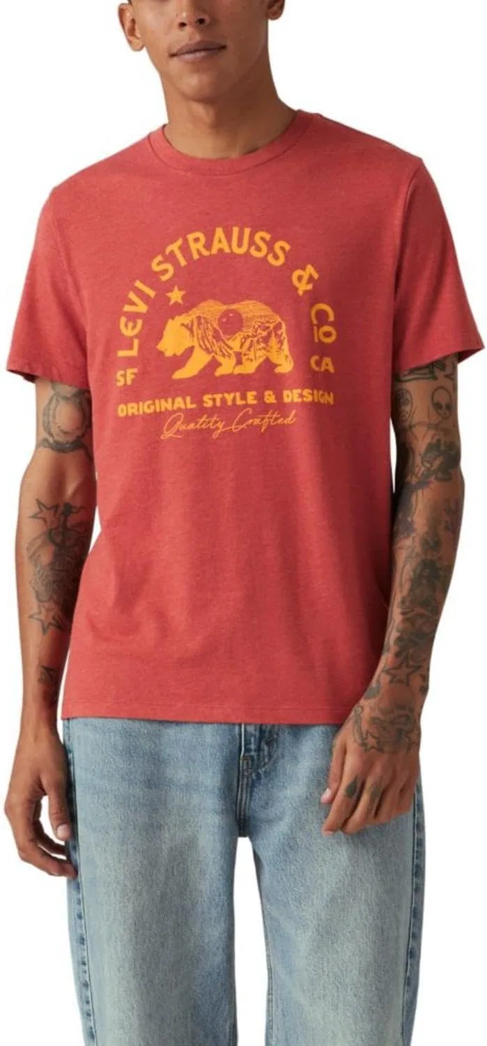 Мужская футболка с принтом Levi's, Heritage Americana Bear Baked Apple