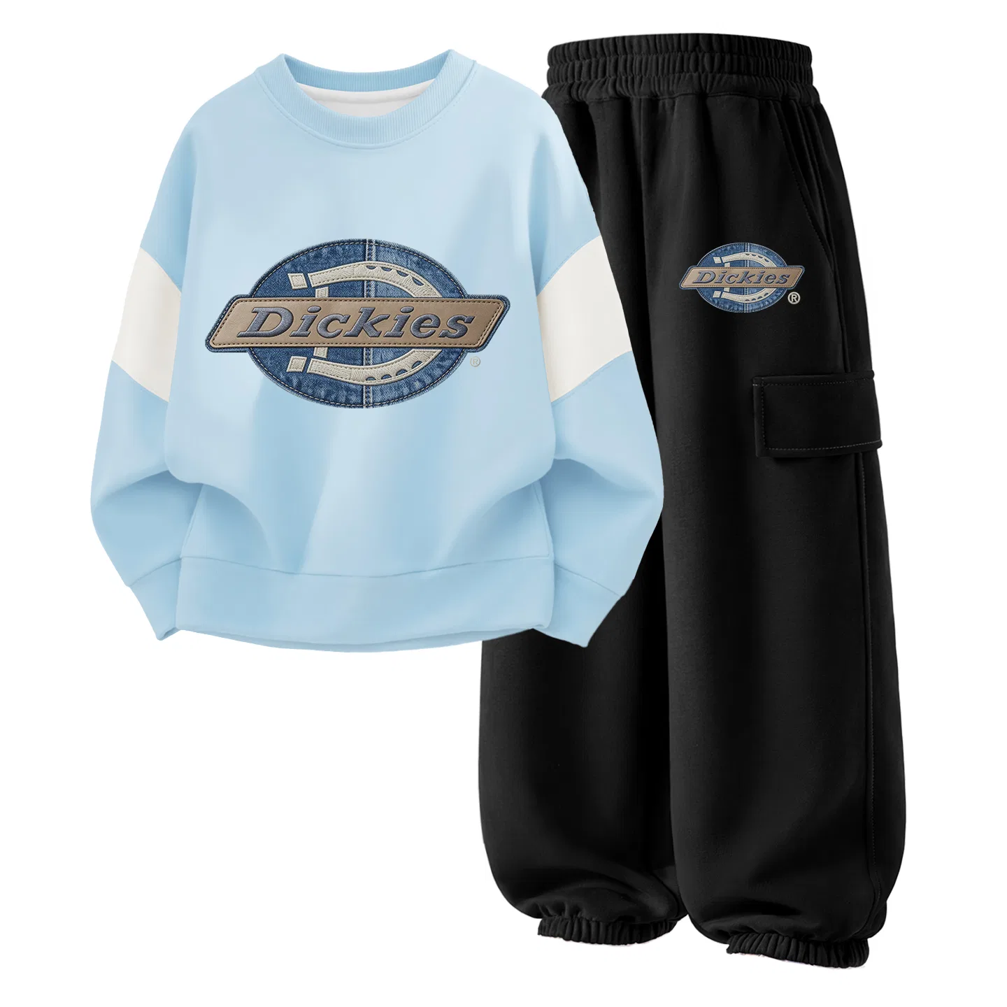 Детский комплект из двух футболок с принтом Dickies, S Denim Style Pudding Blue+S Denim Style K Black