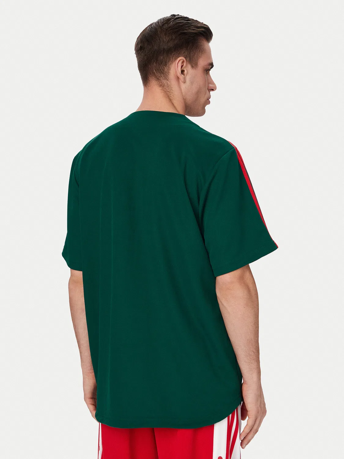 Мужская футболка оверсайз Summer League Varsity Baseball Adidas, зеленый — фото 3