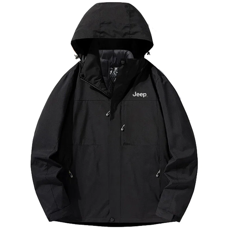 Детская ветровка Jeep Windproof Windbreaker Jacket Unisex, Navy Blue — фото 4