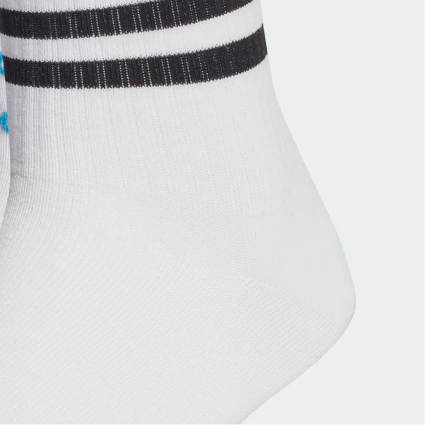 Комплект носков с логотипом Adidas Originals, 5 пар, Белый/Черный/Синий — фото 4