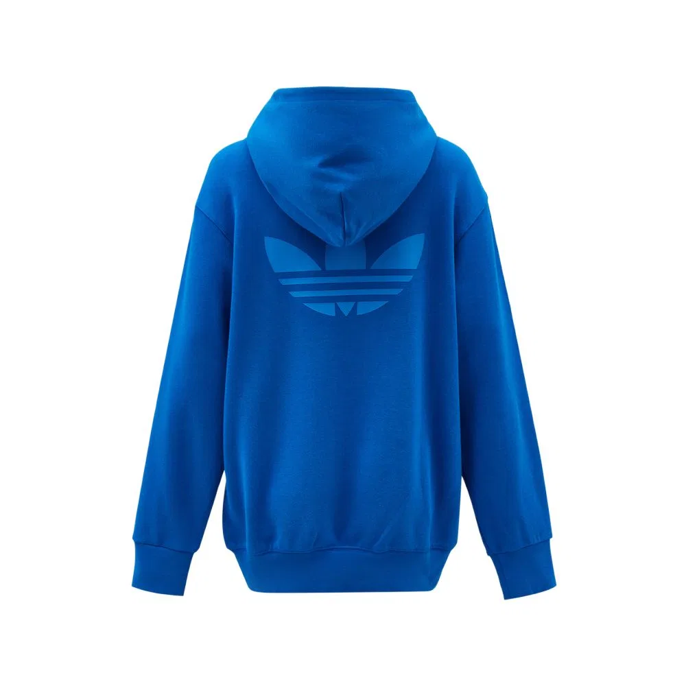 Детский свитшот с капюшоном, синий, Adidas Originals, Blue — фото 3