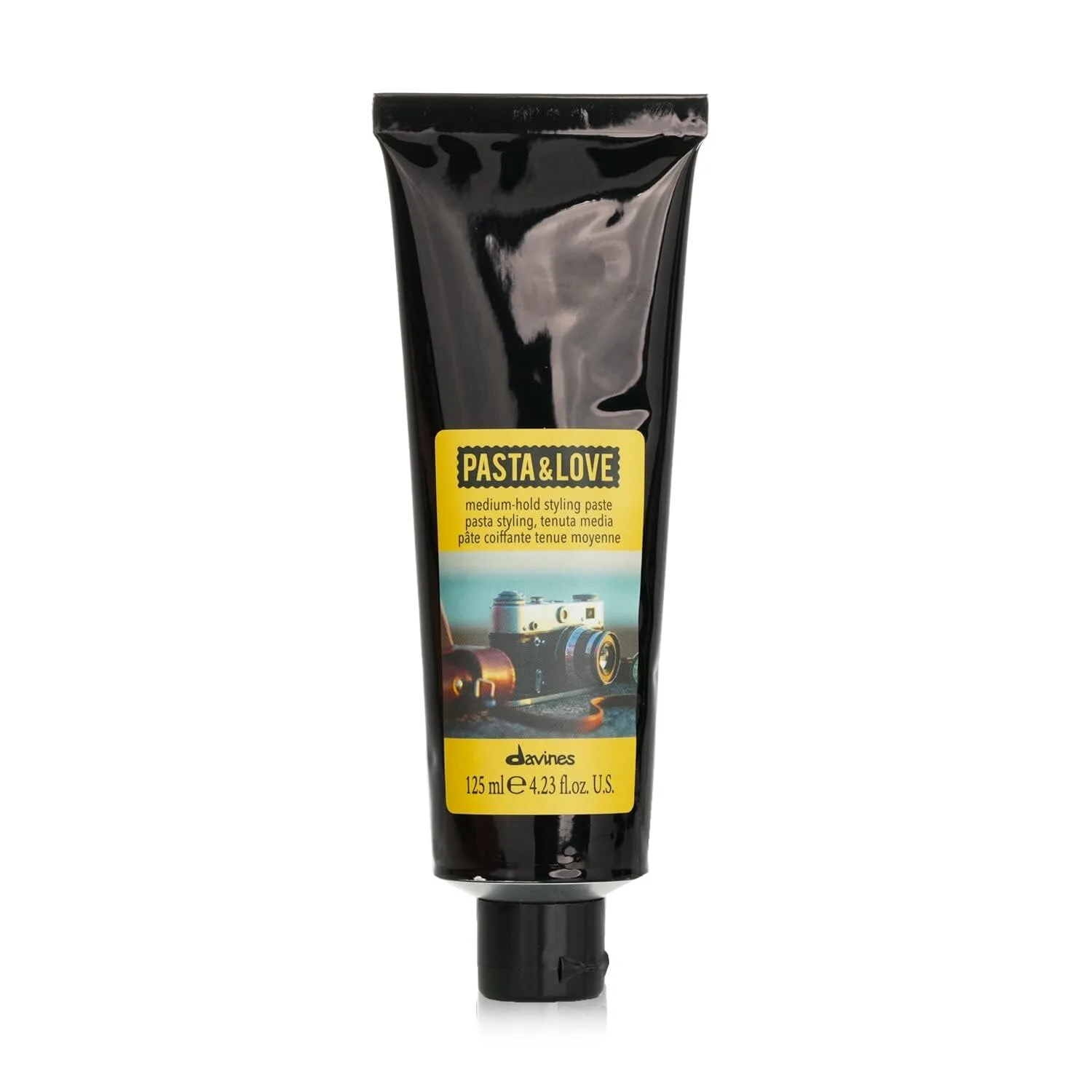Davines Pasta & Love паста для укладки средней фиксации, пластичная текстура с сатиновым финишем для мужских причесок, 125 мл