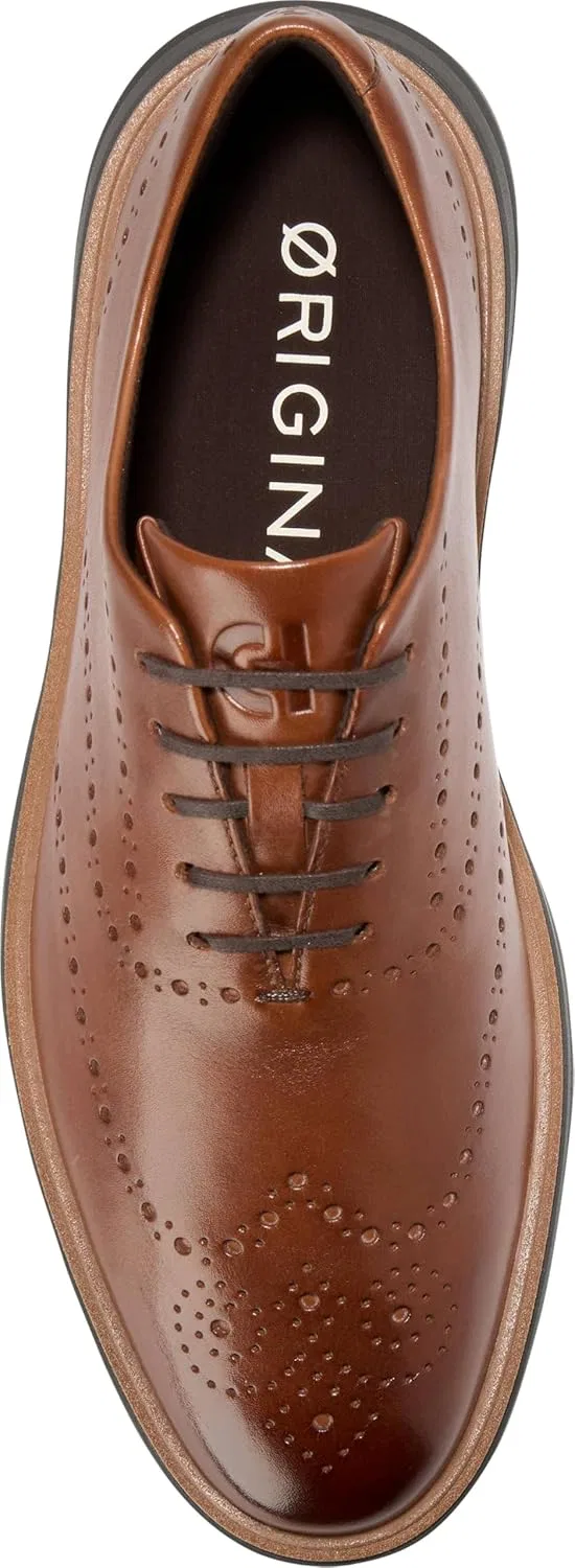 Мужские туфли Cole Haan Original Grand Cityspectre Wingtip Oxford, Brtsh Tan Natural — фото 3