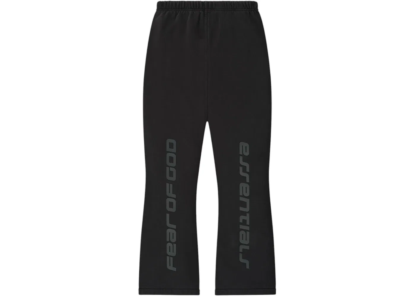 Женские спортивные штаны с расклешением из плотного футера Fear of God Essentials, Vintage Black — фото 2