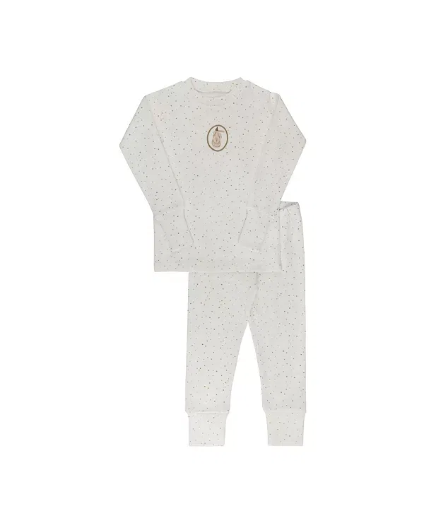 Детская пижама из коллекции Speckled Bunny Collection Ely'S & Co., Ivory/Tan