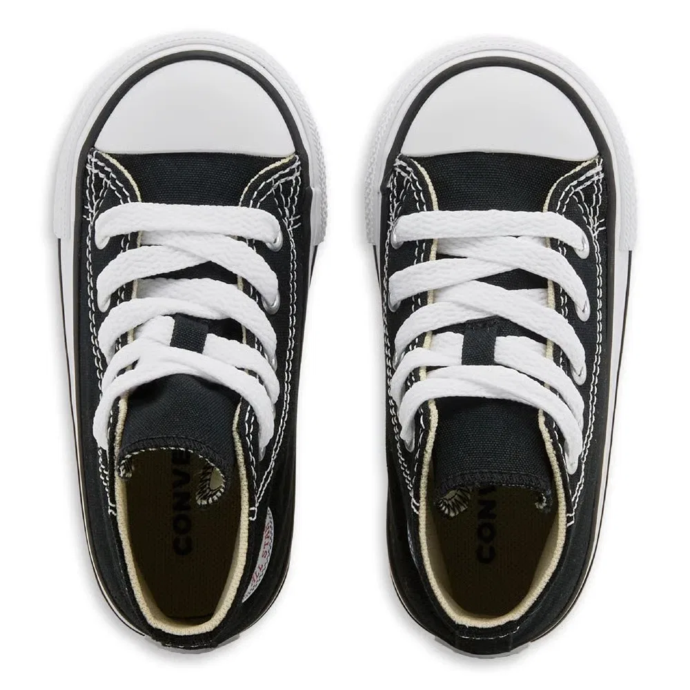 Детские высокие кроссовки Chuck Taylor All Star для малышей Converse, Black/White — фото 4