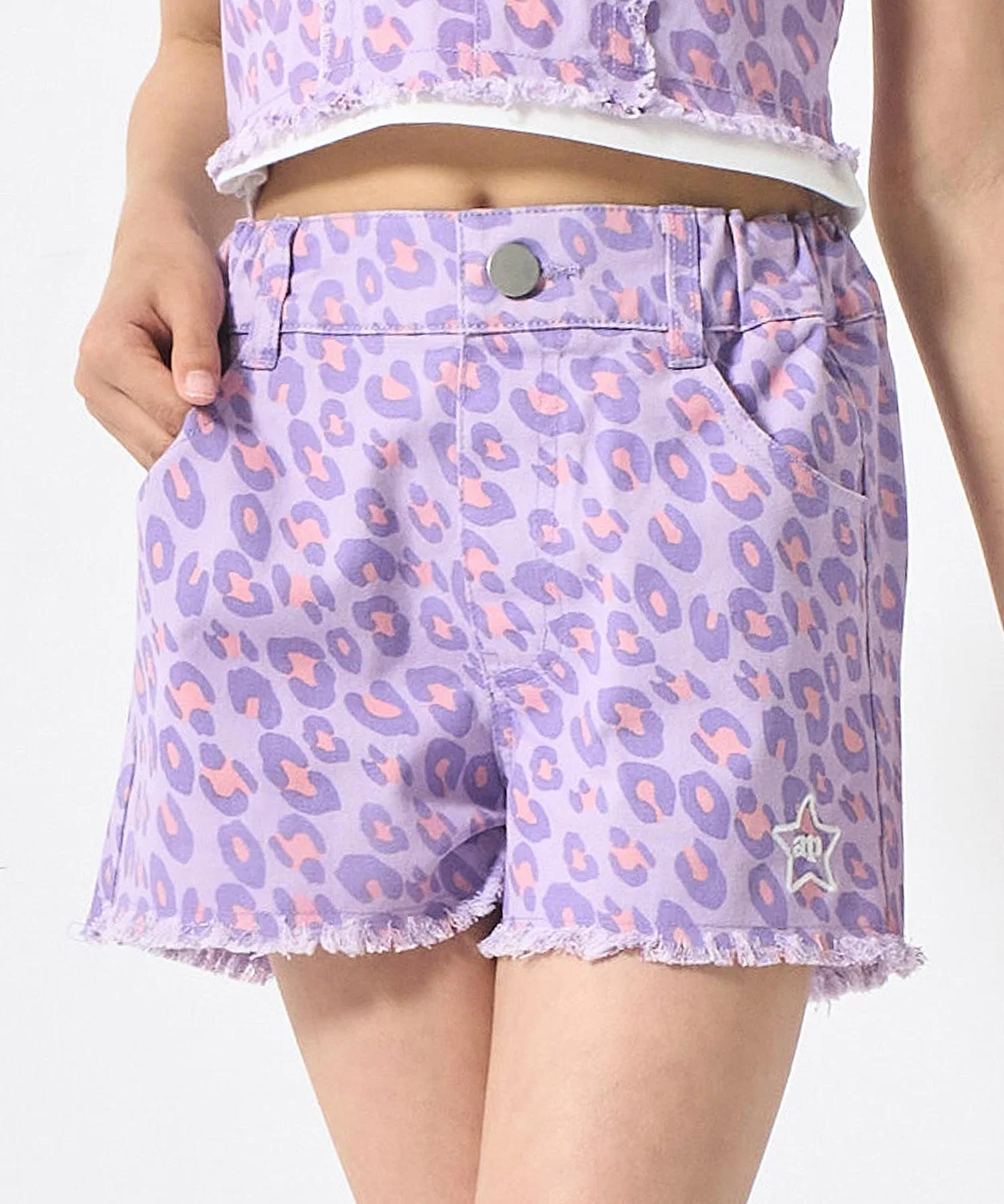 Детские шорты с бахромой и принтом ANAP kids, Lavender