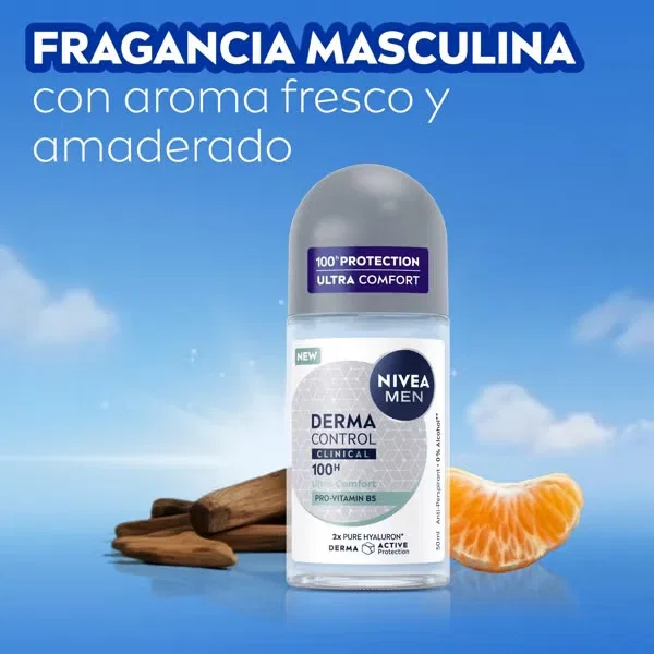 Дезодорант-ролик для мужчин NIVEA Derma Control Clinical, 50 мл — фото 3