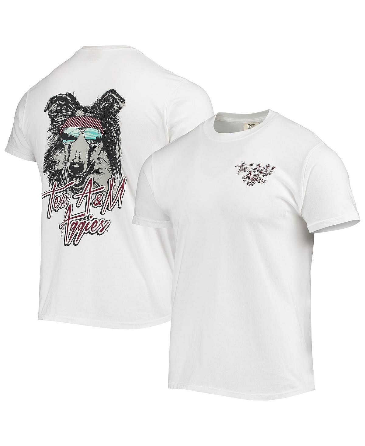 

Мужская белая футболка texas a&m aggies mascot bandana Image One, белый