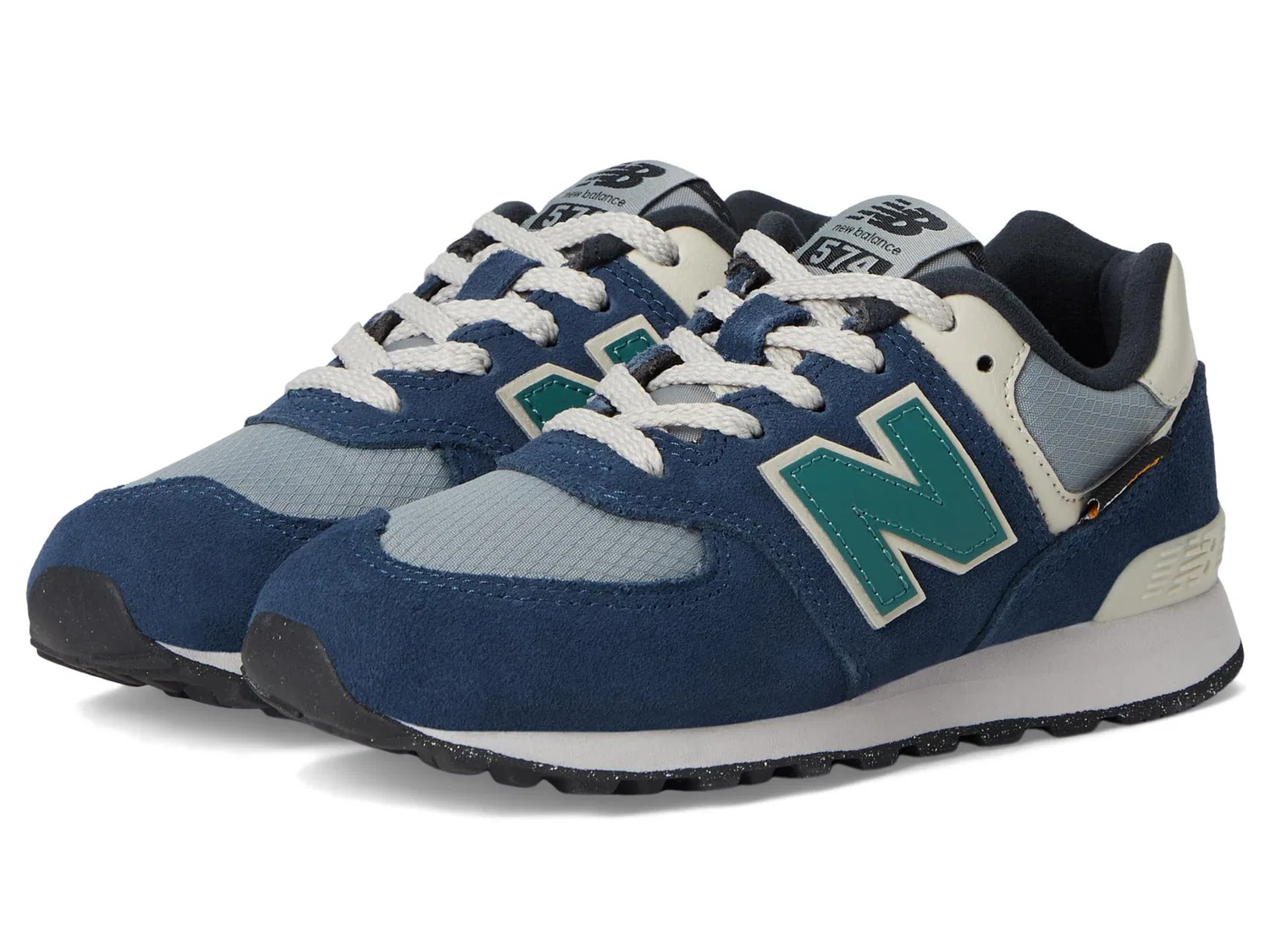 Детские кроссовки для мальчиков 574 V1 Season Lace Up New Balance, Nb Navy Slate Grey
