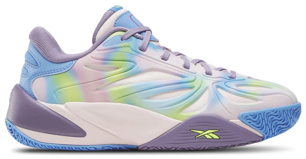 Детские кроссовки Angel Reese 1 Reebok, зеленый/фиолетовый