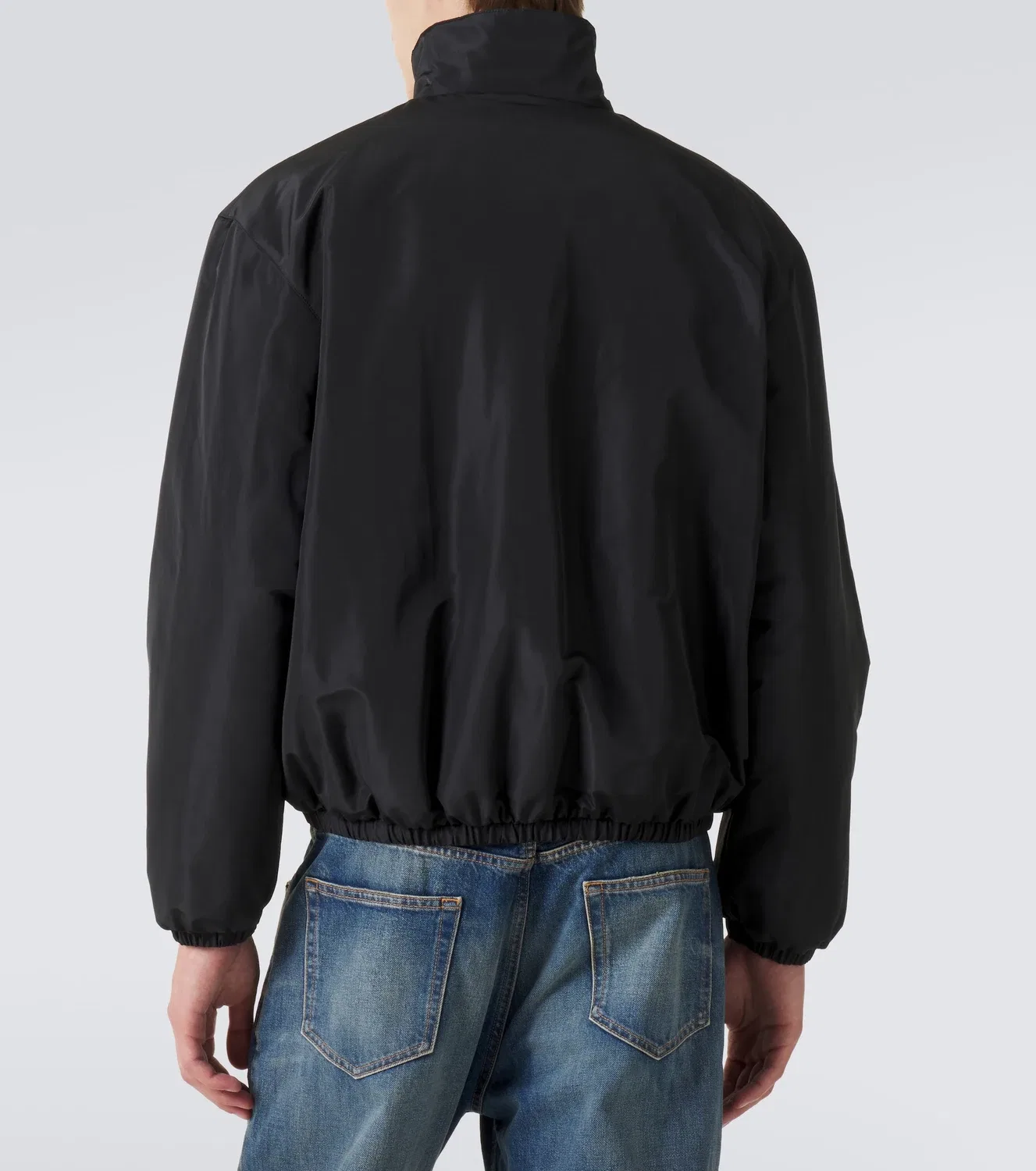 Жакет из тафты Saint Laurent, черный — фото 4