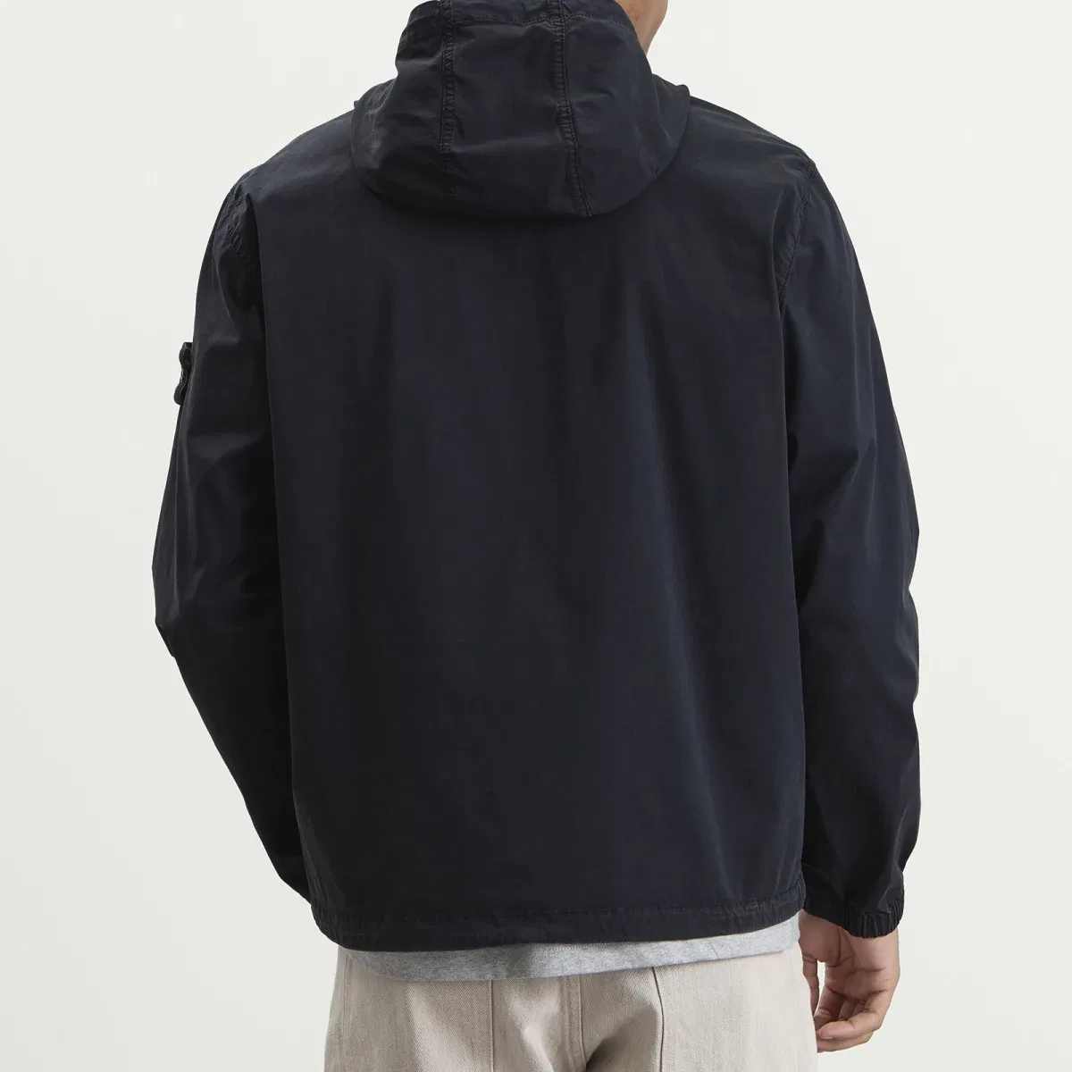 Куртка с капюшоном из органического хлопкового твила Organic Cotton Twill Hooded Jacket Stone Island, Navy Blue — фото 3