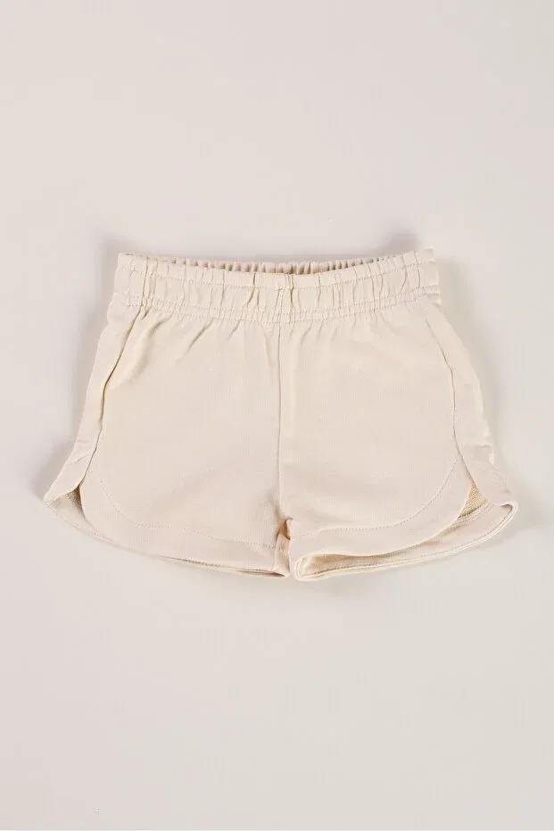 Детские шорты для девочек хлопковые Basic Girl's Shorts Bondberro, Nude Color