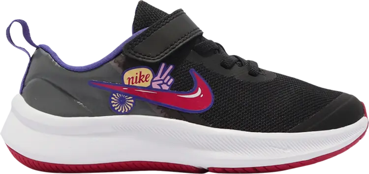 

Кроссовки Nike Star Runner 3 SE PSV 'Black Pink Rise', черный