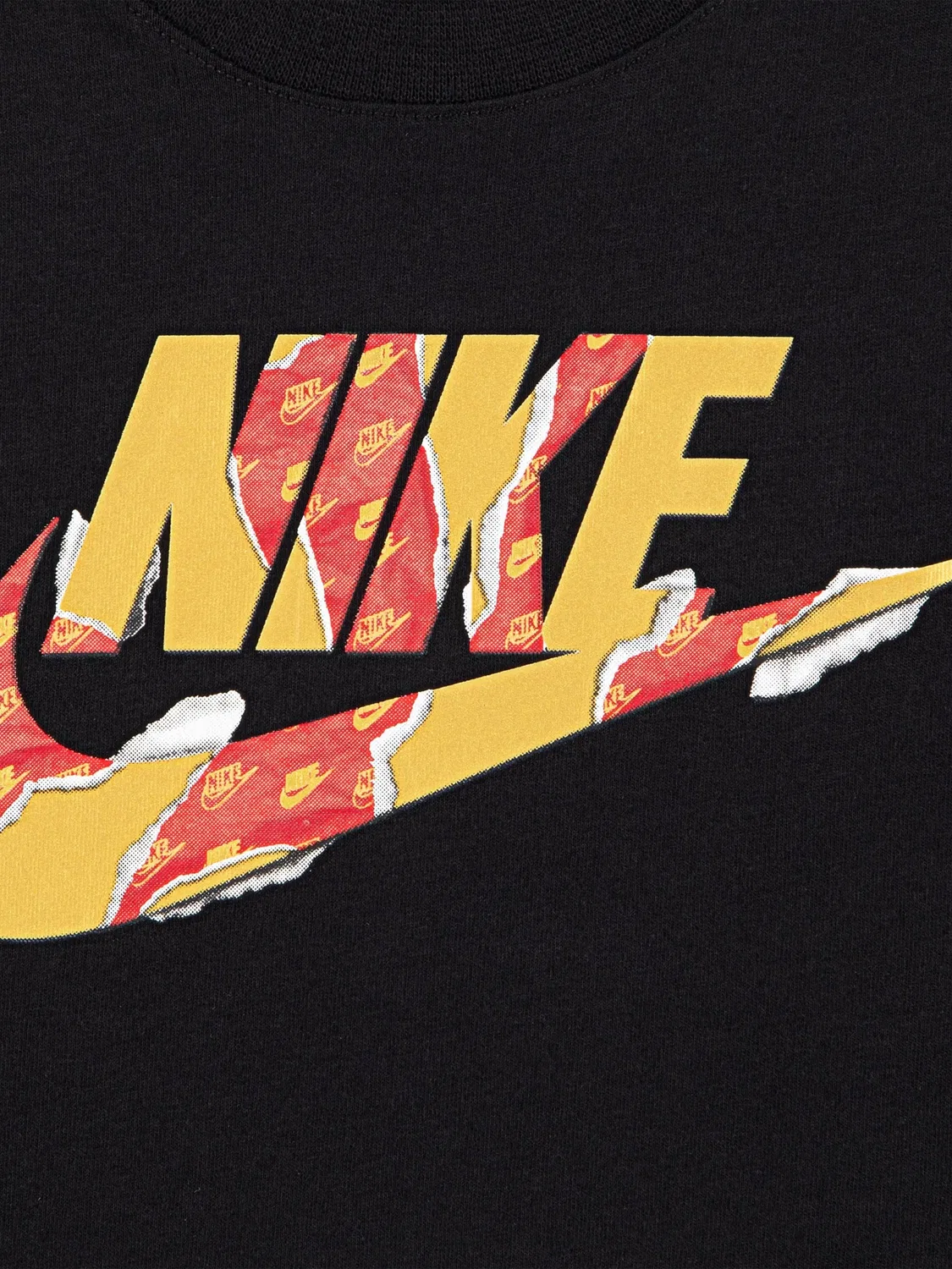 Футболка Unwrapped Futura с логотипом Nike Kids, черный — фото 4