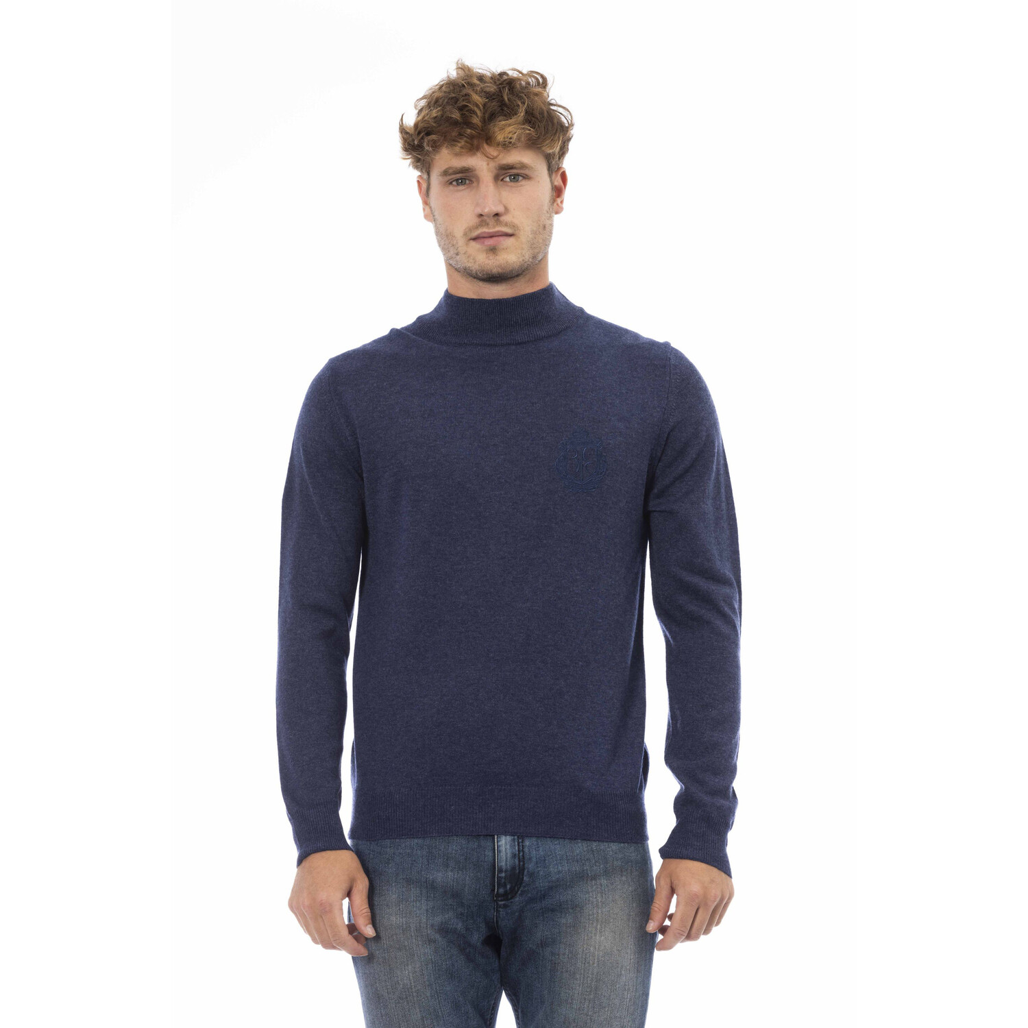 

Свитер Billionaire Highneck, синий меланж