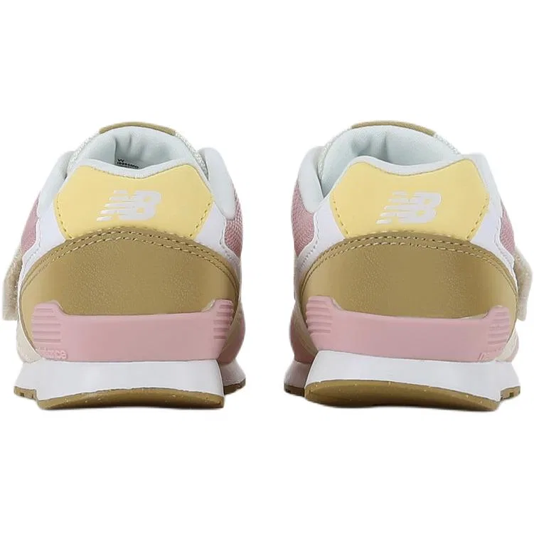 Детские кроссовки для малышей с широкой колодкой New Balance, Beige White Pink — фото 3