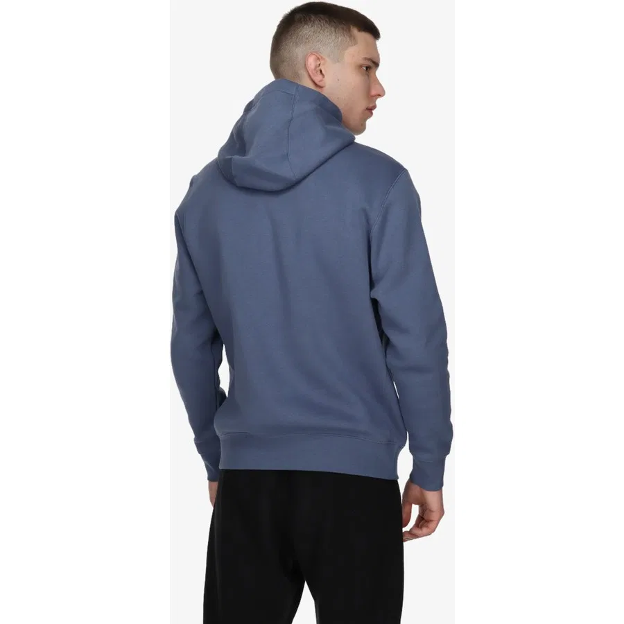 Мужской капюшоновый свитшот с длинным рукавом Nike Nk Clup, Синий — фото 4