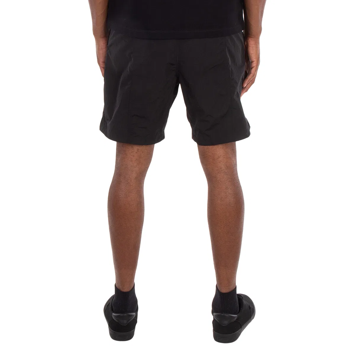 Плавки Ami Paris Black Nylon Canvas Swim Shorts, Black — фото 3