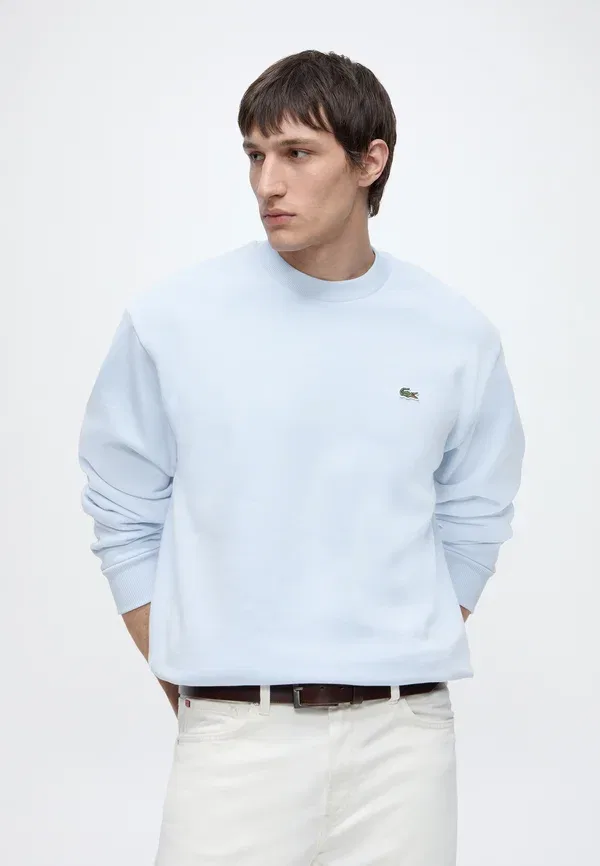 Толстовка Lacoste однотонная, свободная посадка — фото 4