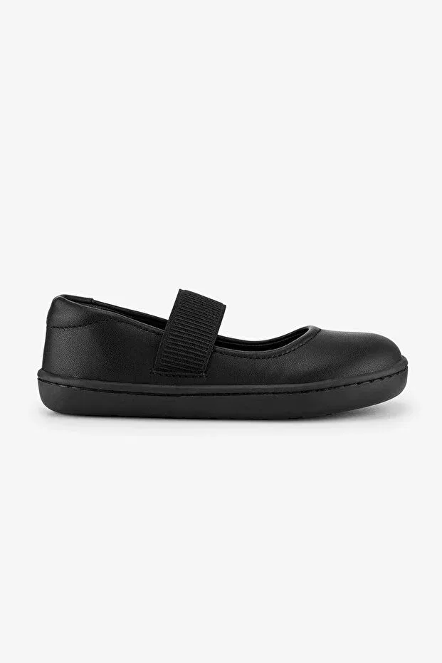 Детские балетки для девочек с принтом Smart Walker Mary Jane Cool Black Barefoot Hopfrög, Cool Black