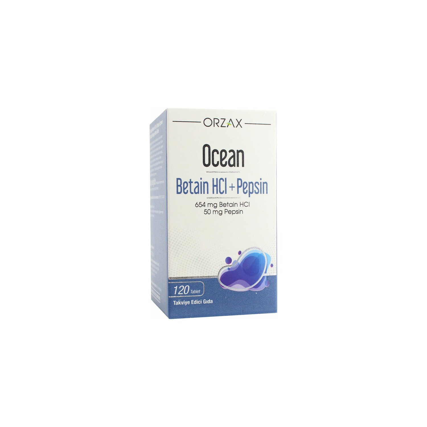 

Добавка Ocean Betaine Hci + Pepsin 120 таблеток