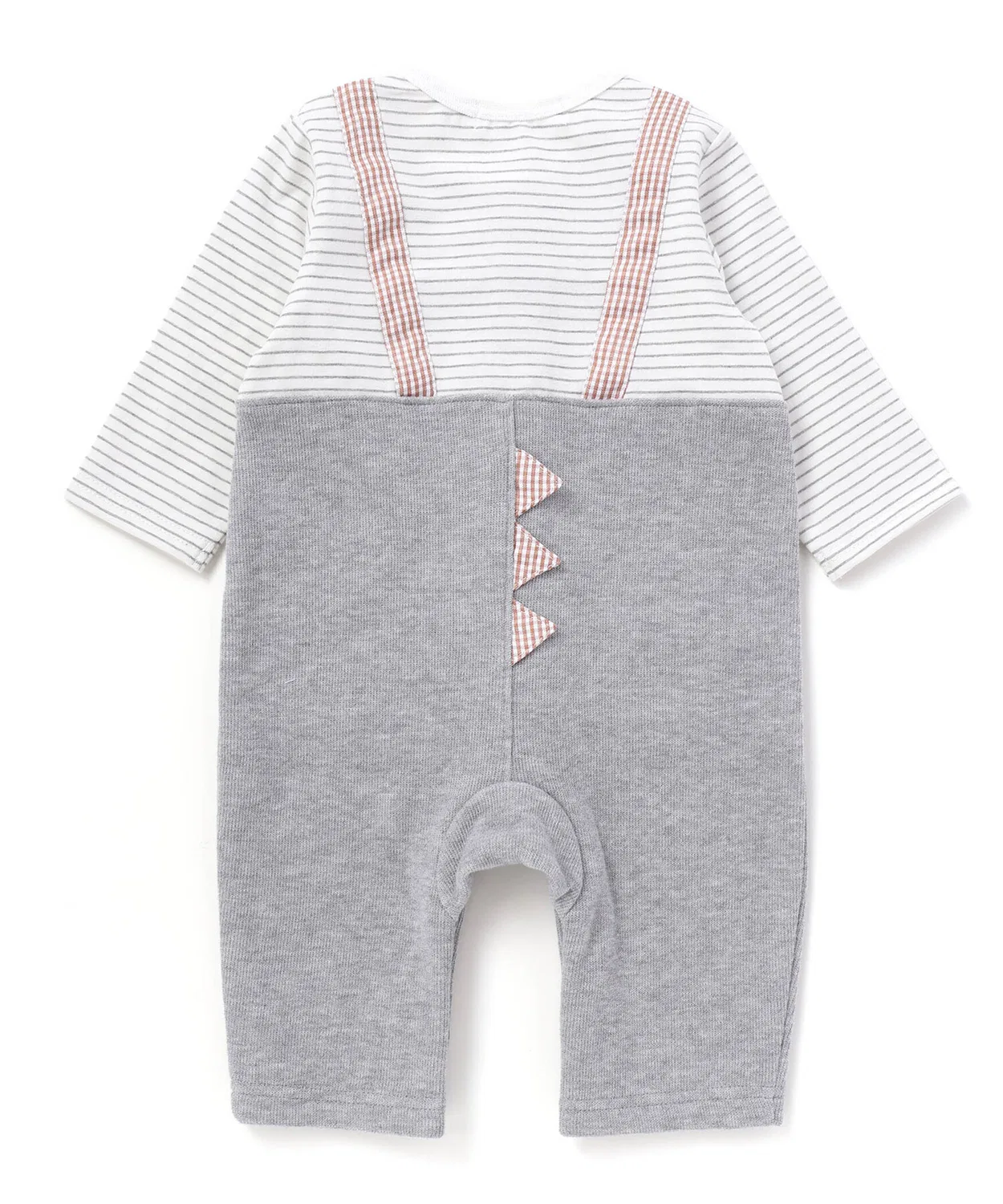 Детский комбинезон-боди с капюшоном и плавниками, модель Dinosaur SLAP SLIP BABY, Off White — фото 4