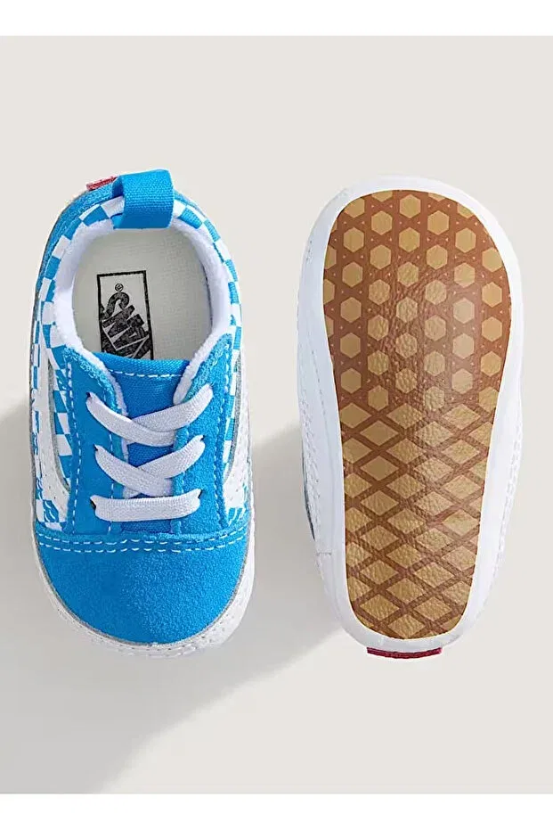 Детские пинетки для новорожденных с принтом Old Skool Crib Vans, Blue — фото 3