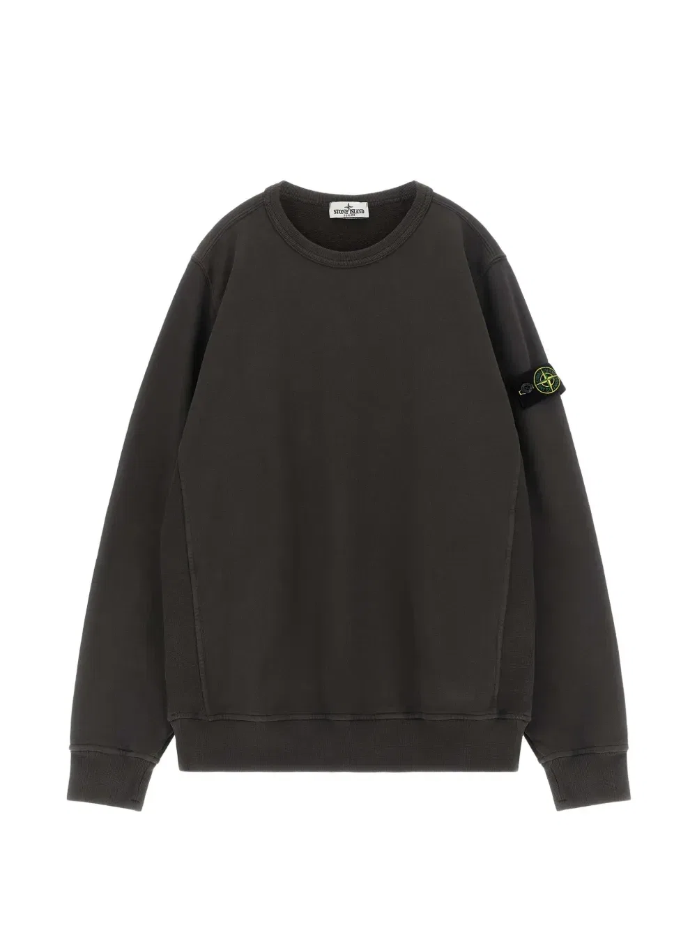 Свитшот с нашивкой-логотипом Stone Island Junior, серый