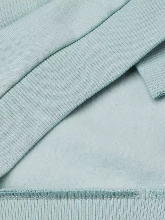 Детская толстовка из смесовой хлопковой ткани с логотипом, зеленая Benetton — фото 3