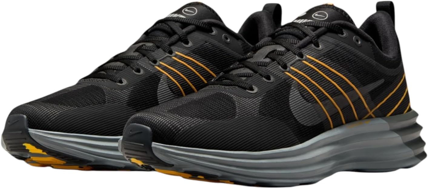 Мужские кроссовки Nike Lunar Roam (HM0713-001) (HM0713-001, цвет: черный/серебристый с отражающим эффектом, темно-синий с белым), Black Iron Grey Smoke Grey 003 — фото 2