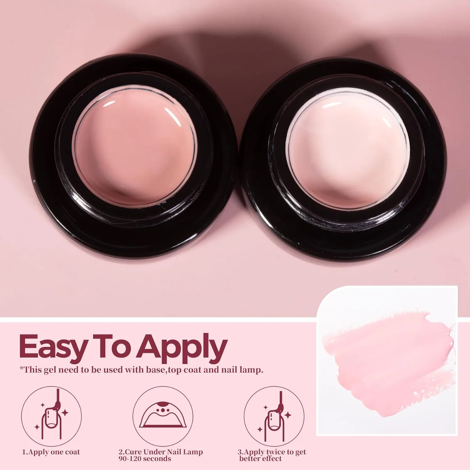 Набор гель-лаков для ногтей «Nude Pink Series» от ADHERE Adhere, Nude Pink Series — фото 3