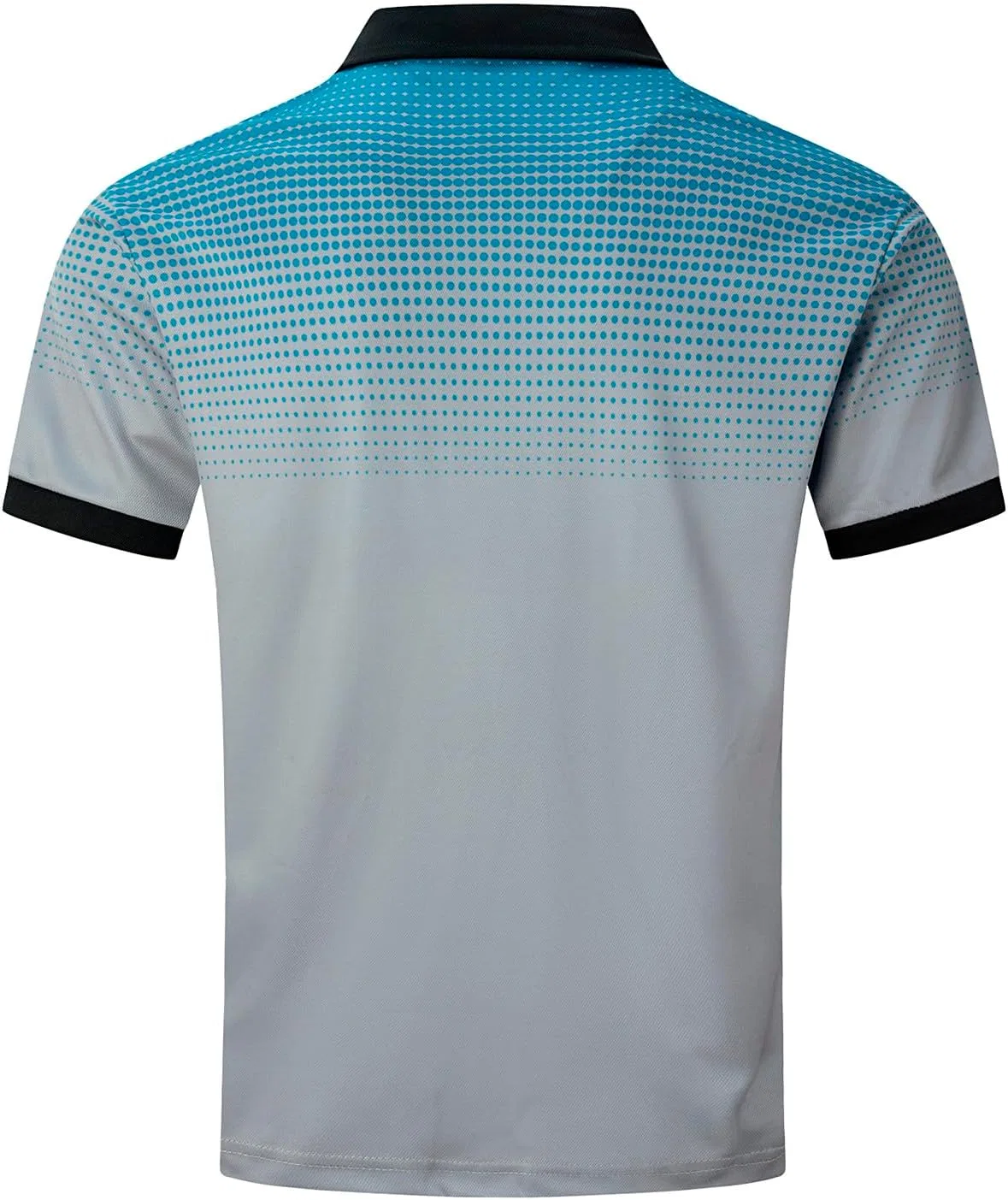 Мужская легкая футболка с V-образным вырезом Golf Polo, #F02-gray — фото 3