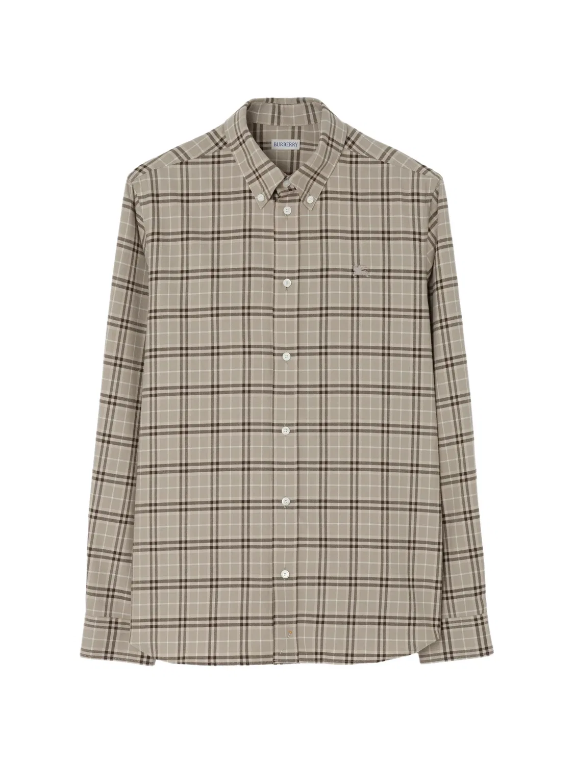 Рубашка в клетку Burberry, нейтральные цвета
