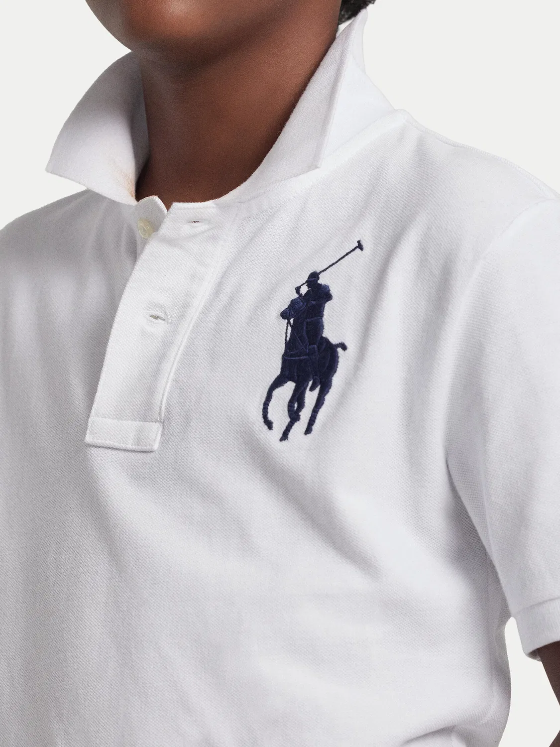 Поло стандартного кроя для мальчика Polo Ralph Lauren, белый — фото 3