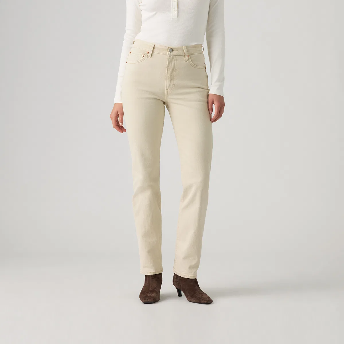 Женские джинсы Light Khaki Levis — фото 4