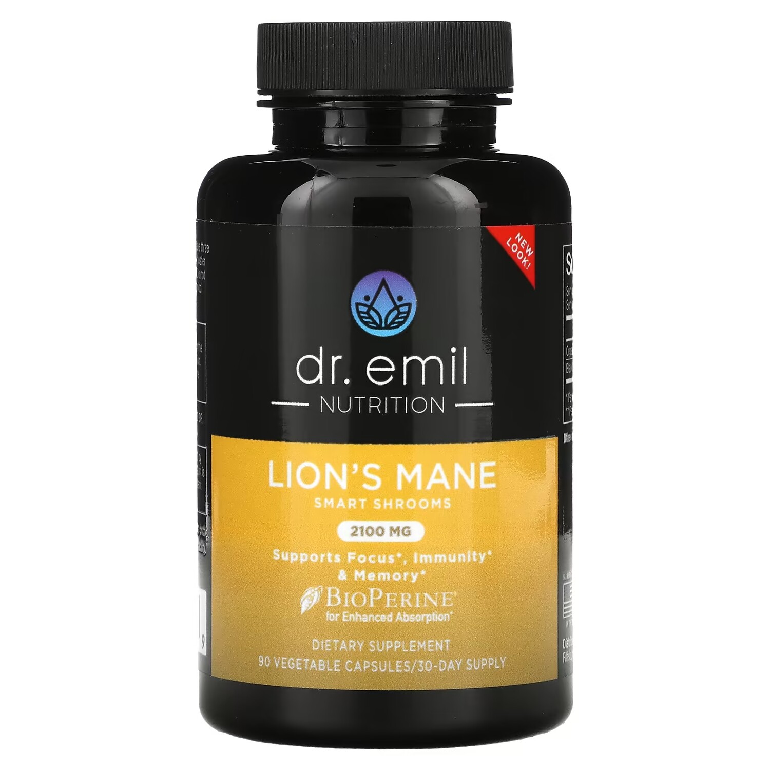 

Dr Emil Nutrition Lion's Mane Smart Shrooms 2100 мг, 90 растительных капсул