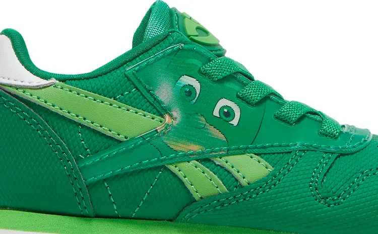 Кроссовки pj masks x classic leather toddler 'gekko' Reebok, зеленый — фото 3