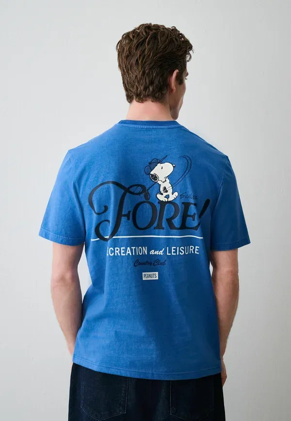 Футболка с принтом Tall fit - t-shirt Next Snoopy, синий