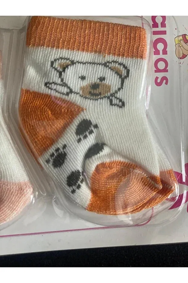Детские носки для новорожденных хлопковые Pirinç Bebe, Yellow — фото 2