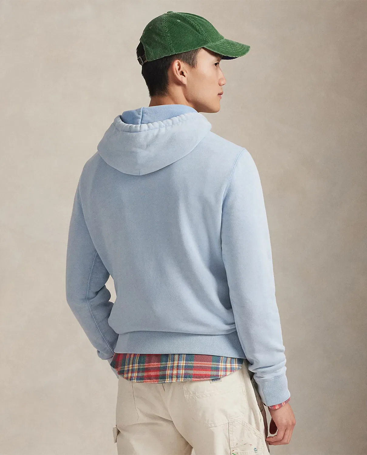 Мужская худи с капюшоном из футера с принтом Polo Ralph Lauren, Azul Claro — фото 2