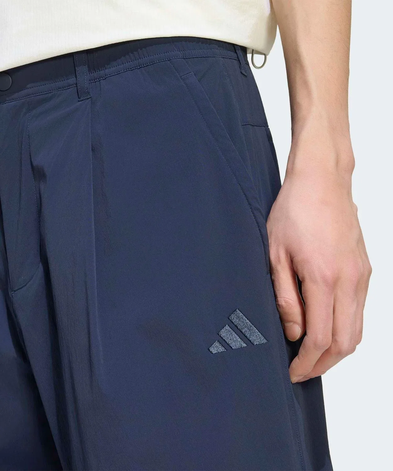 Мужские спортивные брюки свободного кроя с зауженным низом, модель Cool Feeling, Adidas, Blue — фото 3